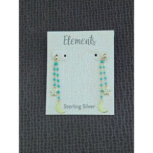 Elements Dangling Moon🌙 and Star⭐ Earrings